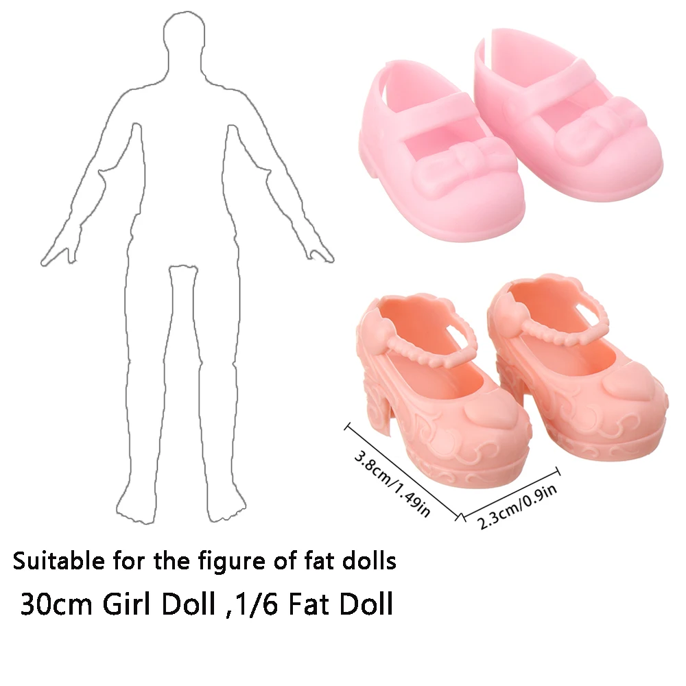 Кукольная обувь принцессы Розовые/белые игрушки сандалии для 1/6 30 см полная кукла