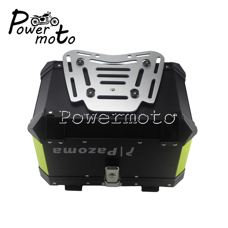 Универсальный алюминиевый черный верхний чехол для мотоцикла чемодан сумки
