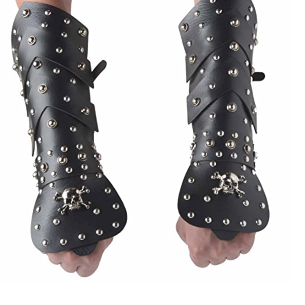 HZMAN черная кожа боевые искусства предплечья гвардии/гаунтле рука Броня с