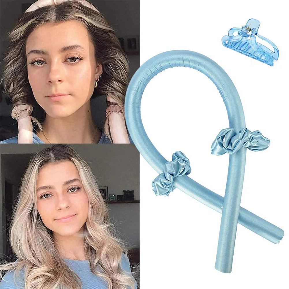 

Lazy Heatless Curling Rod Headband No Heat Curls Ribbon Hair Rollers Sleeping Soft Headband Hair Curlers DIY Hair Styling Tools