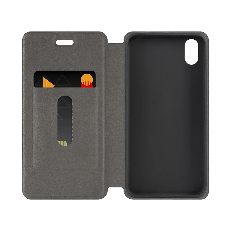 Холщовый чехол для телефона из искусственной кожи Xiaomi Redmi 7A флип-чехол деловой