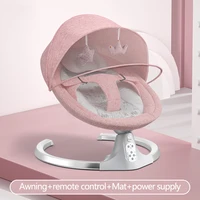automatic newborn baby rocking chair auto rocker swing awning mosquito net leaf smart remote rocker cradle bed 0 36 month