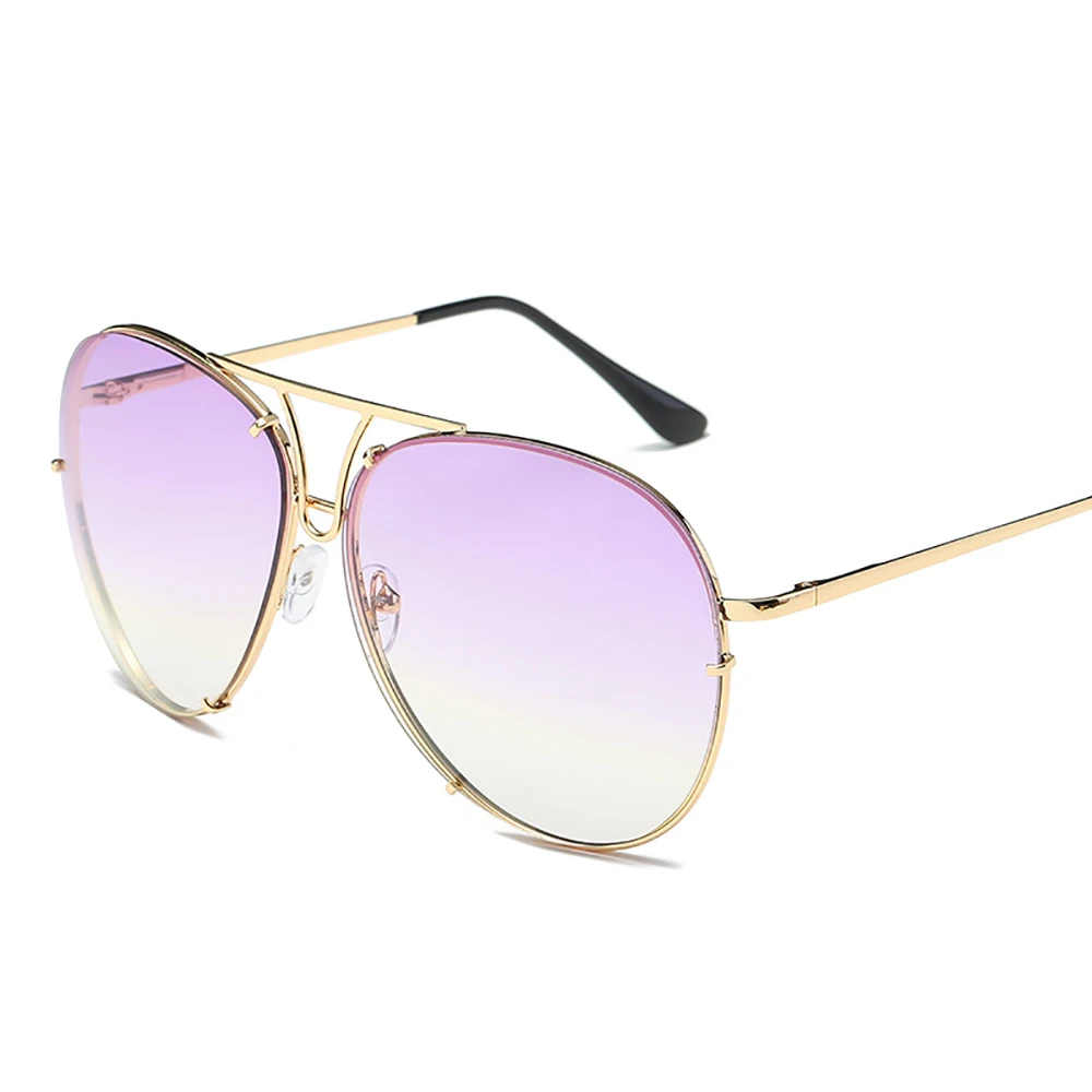 Солнечные очки в круглой оправе UV400 женские винтажные Роскошные брендовые