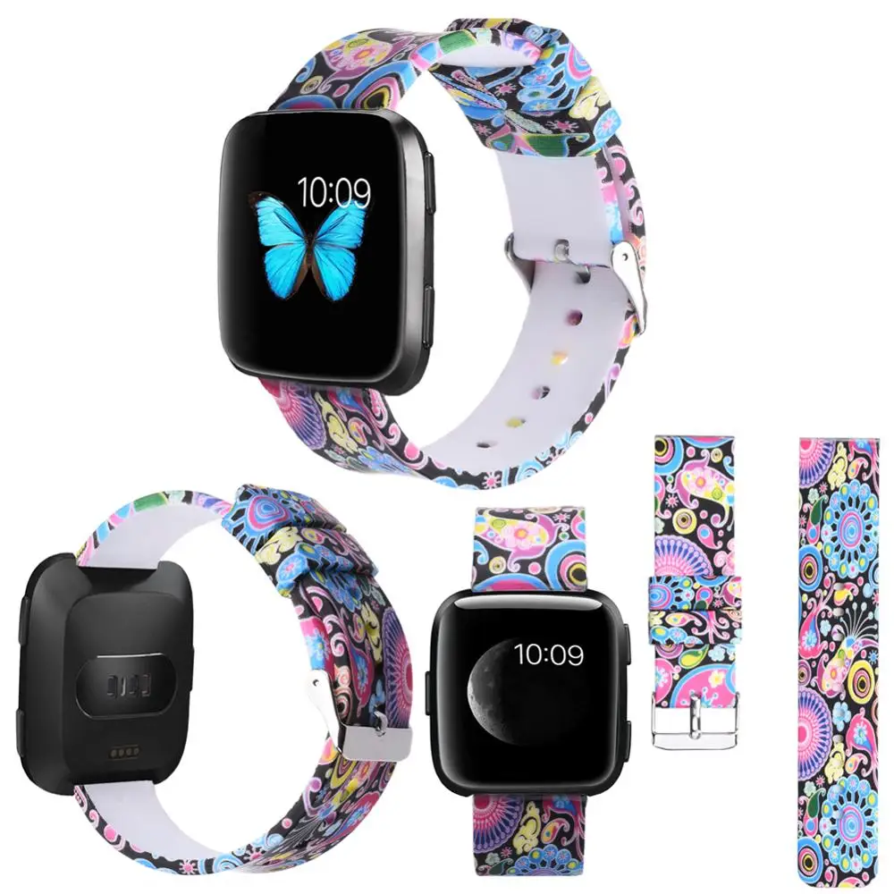 

18/20/22mm Silicone Watchband 18mm Strap for Xiaomi Huawei 5/S1 Watch Printing Wristband for Withings Steel HR 36mm Women