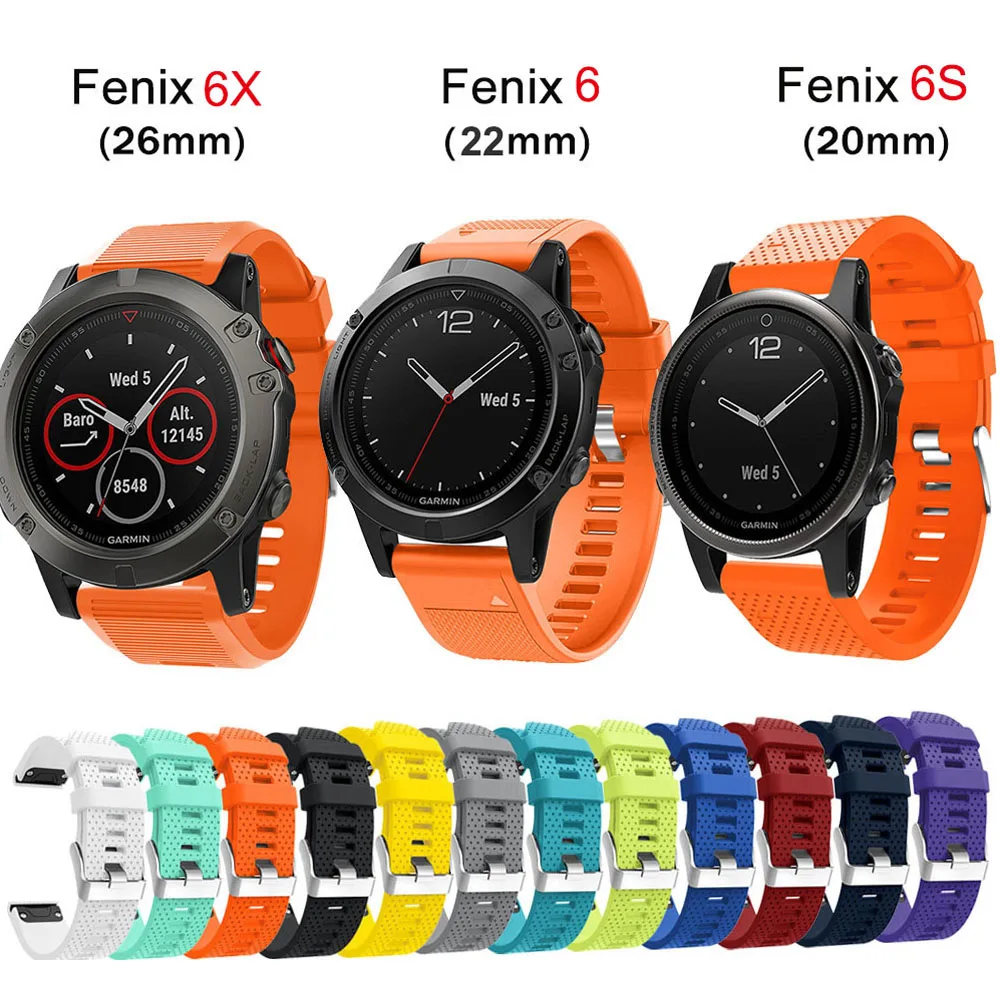 Ремешок для часов 26 22 20 мм ремешок Garmin Fenix 5X6X6 S 6 Pro 5 5S Plus 3 3HR часы быстросъемный