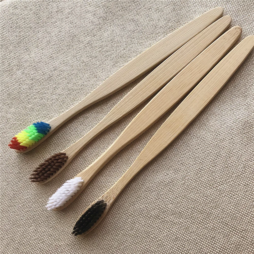 10 шт./компл. окружающую среду с бамбуковым древесным углем Зубная щётка для