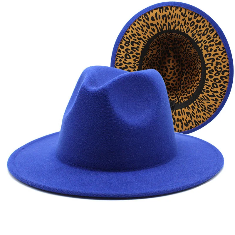 Двухцветная Шляпа fedora новинка 2021 цветная Регулируемая Унисекс фетровая шляпа
