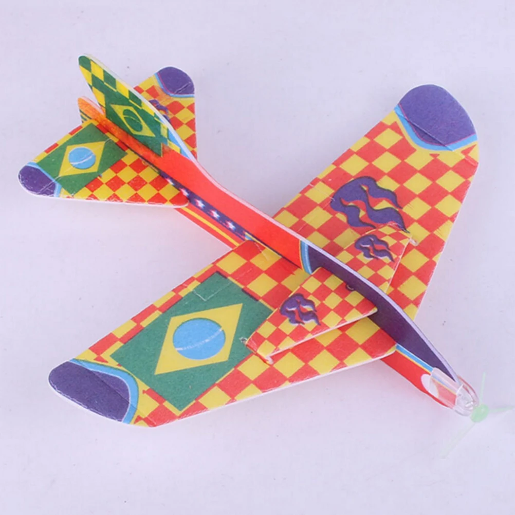 

1 pcs DIY Hand Throw Aircraft Flying Glider Toy Planes Airplane Made of foam Plast Party Bag Fillers Children Kids Toys Game