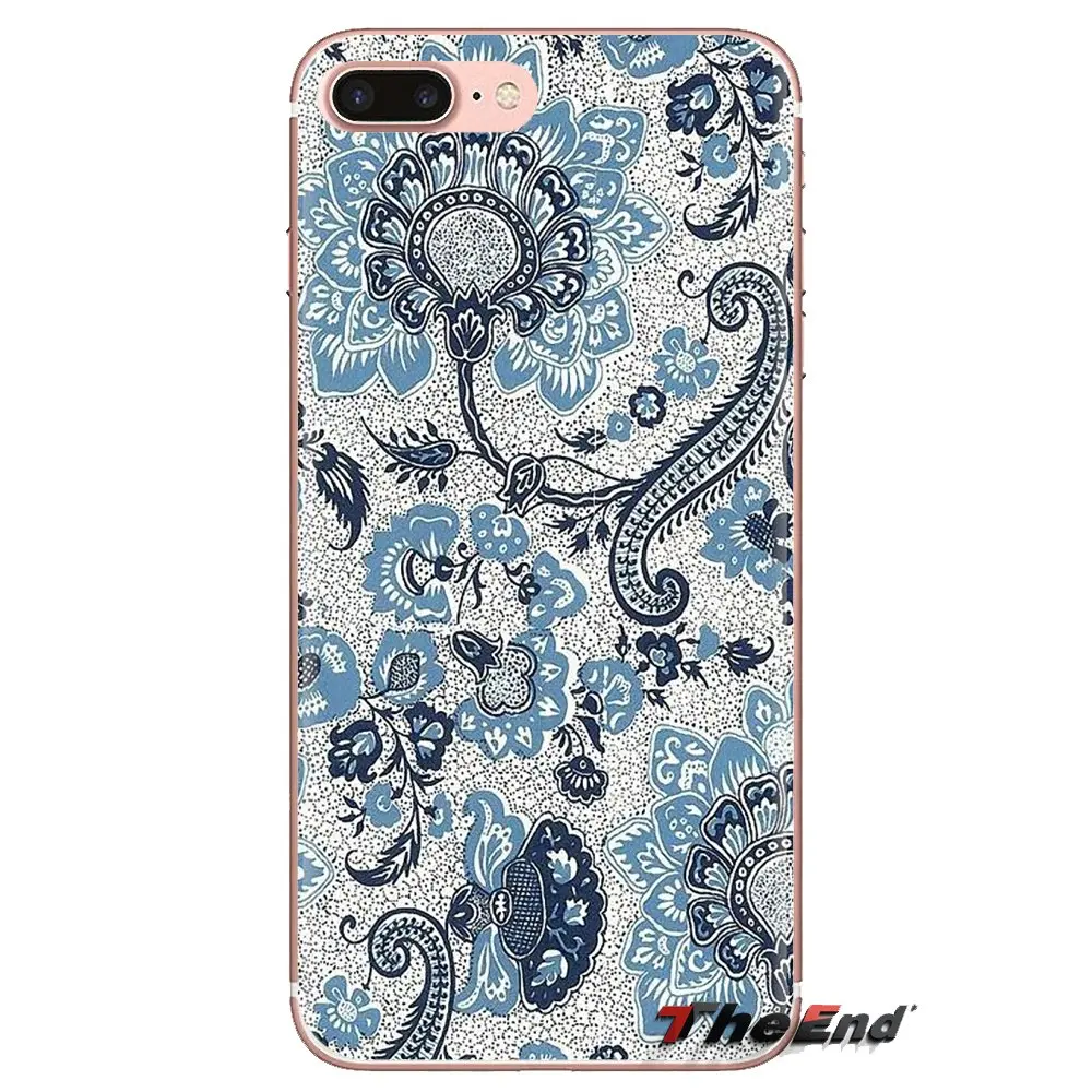 Для huawei G7 G8 P7 P8 P9 Lite Honor 4C 5X 5C 6X Коврики 7 8 9 Y3 Y5 Y6 II 2 Pro 2017 Soft Shell Крышка Пейсли цветком