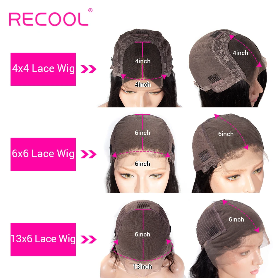 Recool кудрявый парик кружевные передние человеческие волосы парики 200 250 плотность