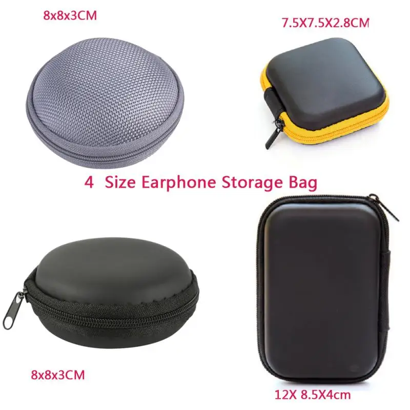 

Mult Size Storage Hold Case Storage Carrying Hard Earphone Bag Case For Headphone Earbuds Memory Card Outdoor Camping Climbing
