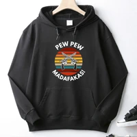 pew pew two handed wheel logo high quality printed hoodie 100 cotton pocket sweatshirt unique unisex top asian size