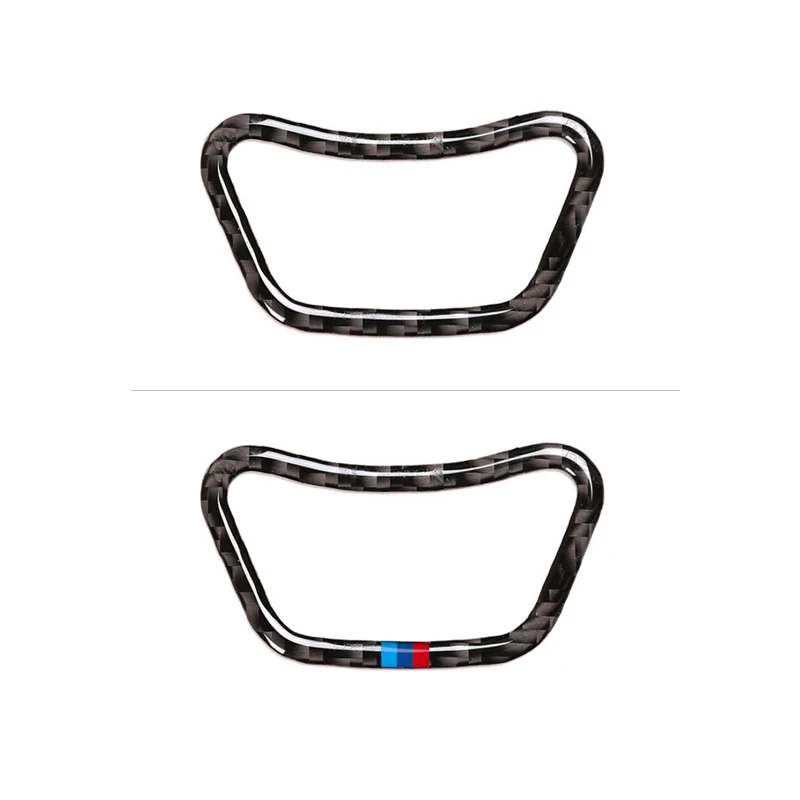 Car Styling Real Carbon Fiber Interior Center Control MENU Button Frame Cover Trim For BMW 5 Series E60 E61 2004 2005 2006 -2010 |