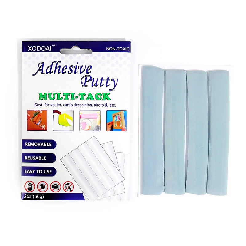 Многофункциональная клейкая глина синего цвета многоразовый клей для дома офиса