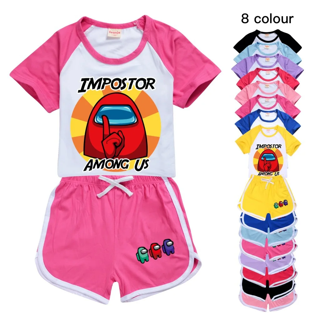 

Новинка, футболка детская, брюки, шорты, спортивный костюм для активного отдыха и развлечений для отдыха комплекты из 2 предметов, комплекты ...