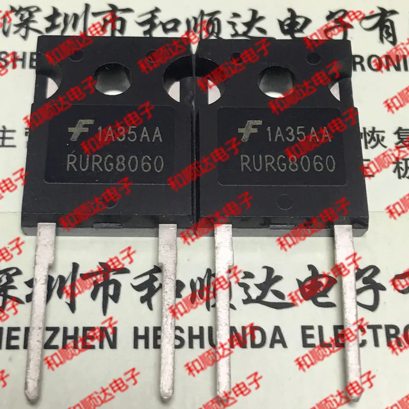 

10 шт./лот RURG8060, новый запас TO-247 Fast 600V 80A