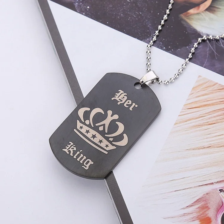 Королевская королева военный бренд корона подвески его и ее обещание