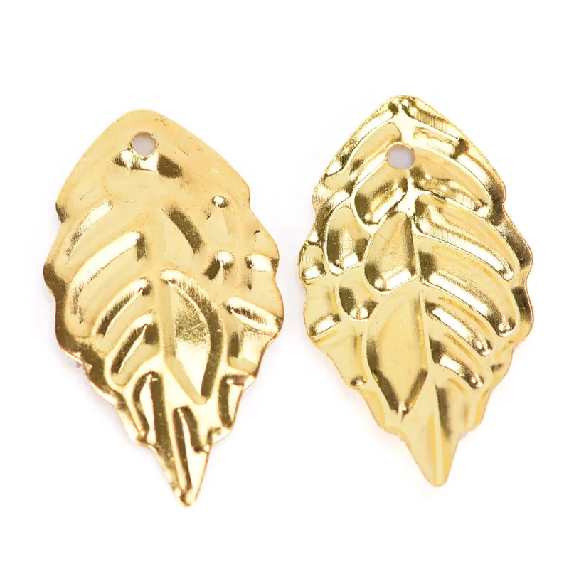 

50pcs 18*10mm Vintage Metal Alloy Copper Beads Caps Flower Leaf For Jewelry Crafts Making Materials Findings