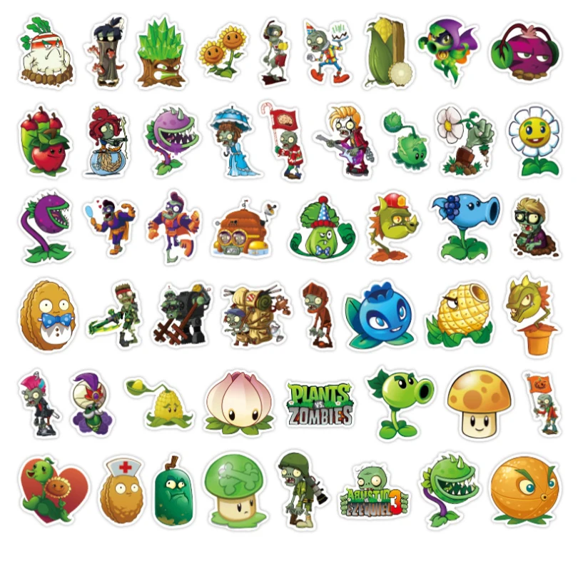 103050pcsset strange plant sticker school student diary hand ledger stationery mobile phone guitar decoration kawaii free global shipping