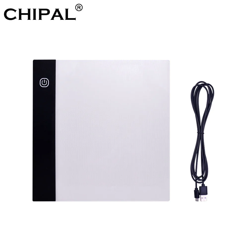 CHIPAL A5 цифровое Рисование графика планшет Электронный USB коврик для рисования светодиодный световой короб художественная Трассировка графические планшеты доска для письма