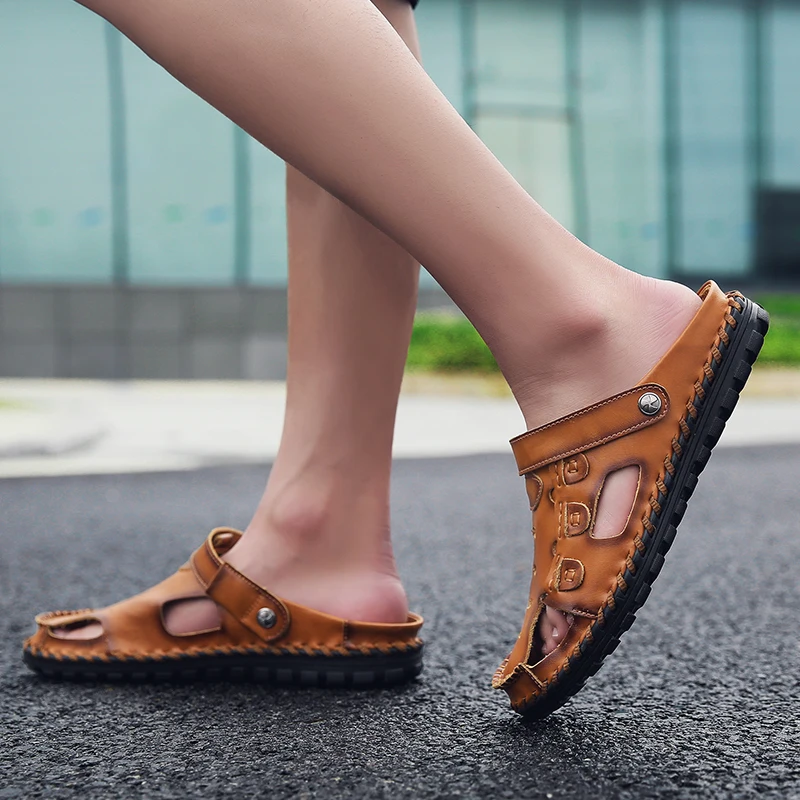 

Sandalias Romanas Men's Shoes Sandals Mens Summer Sandles Men Beach Fashion Sport Sandalias Hombre Verano Sandale Homme Cuir