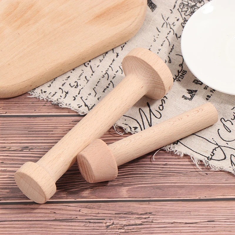 

2Size DIY Egg Tart-Tamper Double Side Wooden Pastry Pusher Baking Shaping Kitchen