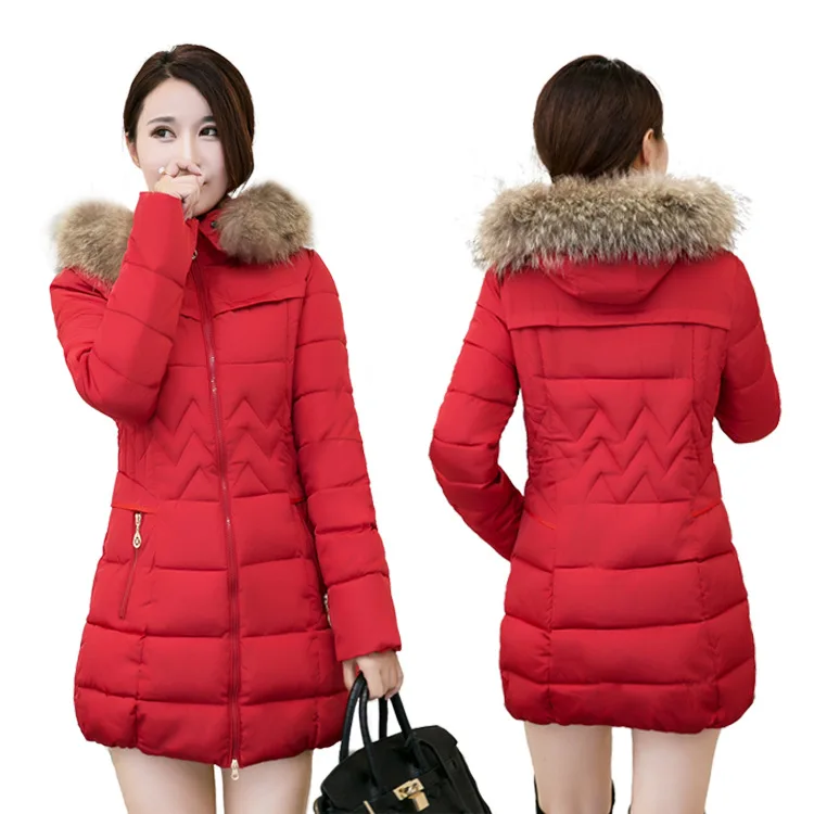 Женская одежда 2019 с хлопковой подкладкой в Корейском стиле приталенная куртка