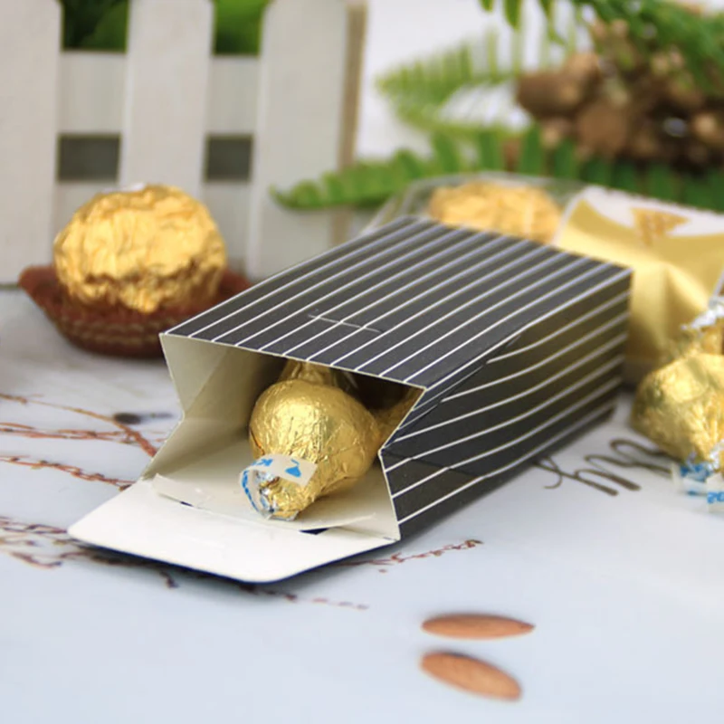 50/100pcs Bride And Groom Wedding Favor Gifts Bag Candy Box DIY With Ribbon Decoration Souvenirs Party Supplies | Дом и сад