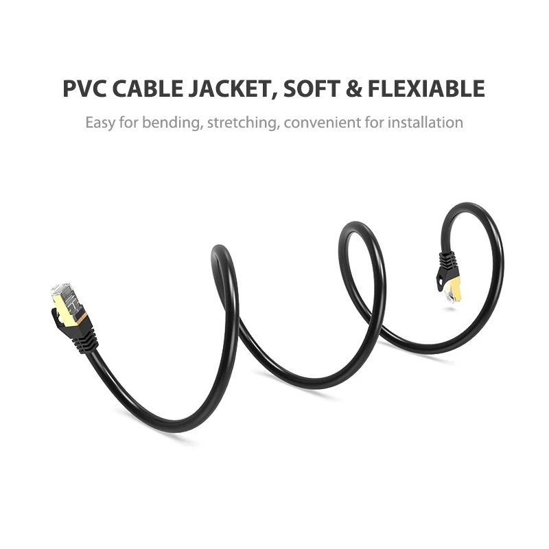 5 м RJ45 Cat8 Ethernet кабель многожильные медные провода сети 40G CAT 8 патч-корды |