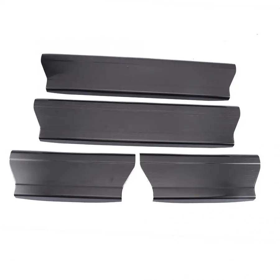 4pcs Black Built-in Door Sill Scuff Plate Guard Fit for Land Rover Range Sport 2014-2018 car accessories |