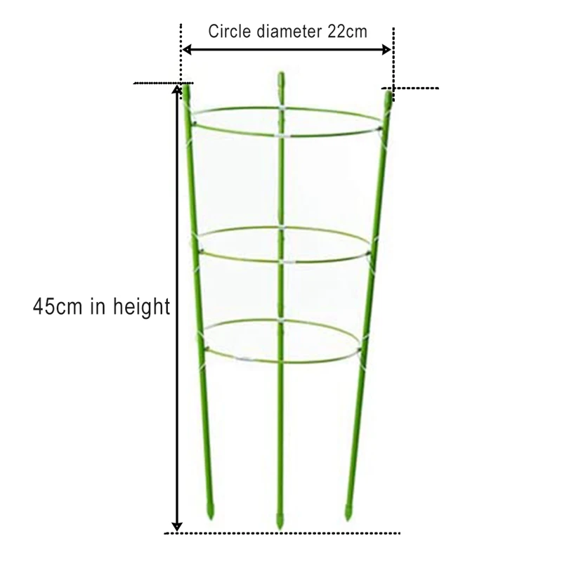 

2PCS Tomatoes Cage Plant Vegetable Trellis Support Stakes Use Garden For Indoor Pot Outdoor