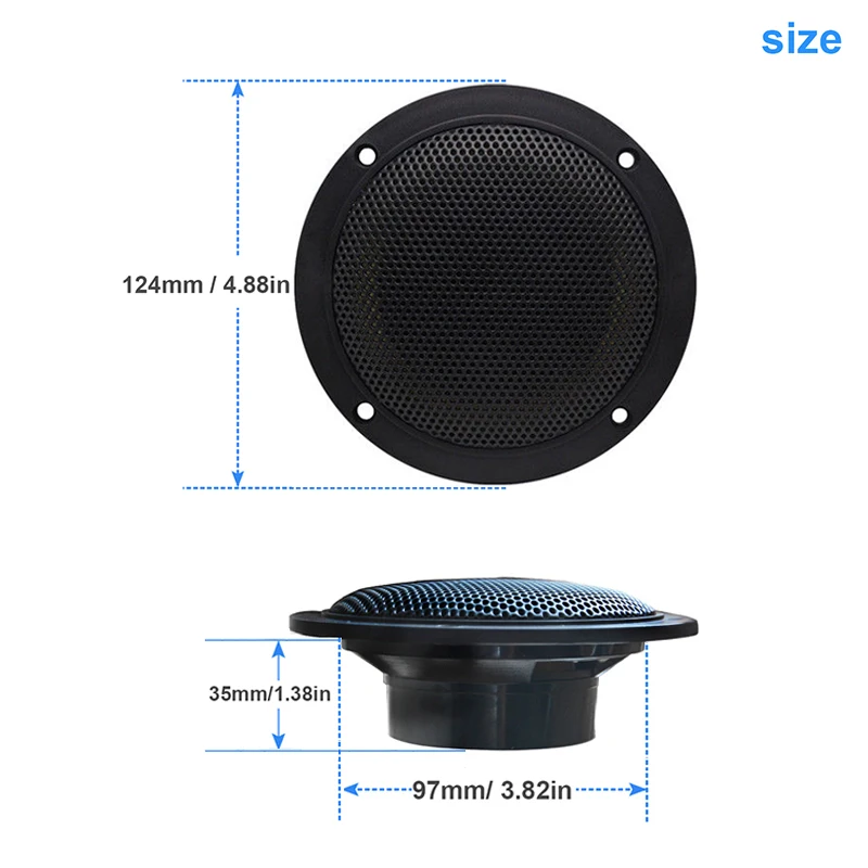 Морской Bluetooth стерео радио аудио FM AM приемник MP3 плеер + 4 дюйма Водонепроницаемый