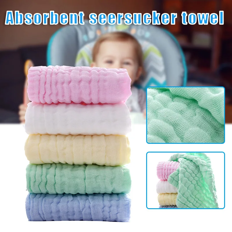 

2021 Multipurpose Muslin Burp Cloth 6 Layers Extra Absorbent and Soft Towel Children's Cotton Hand Washcloths