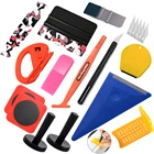 Набор тонировочных инструментов FOSHIO из углеродного волокна для окон, виниловая упаковка, наклейка, резак, нож, покрытие автомобиля, установка пленки PPF, скребок