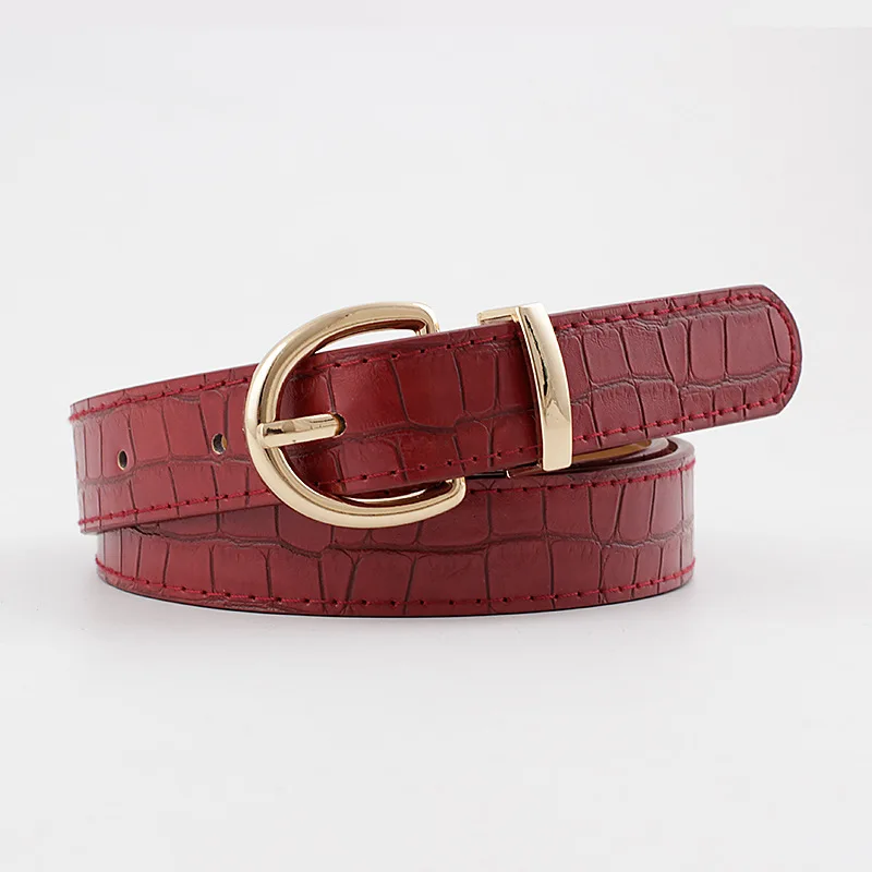 

Belt Men's Leather Automatic Buckle Belts For Young People Simple High-end Leather Pants Belts For Men And Women PD249