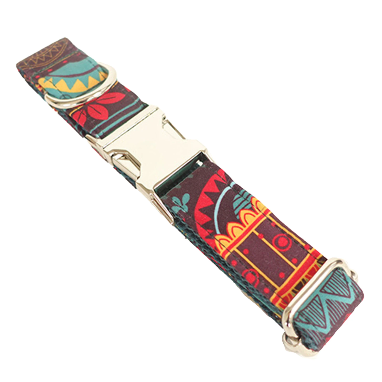 

Hot Sale Pet Collar Wearproof Bite Resistant Adjustable Tough Dog Collar with D-ring Metal Buckle