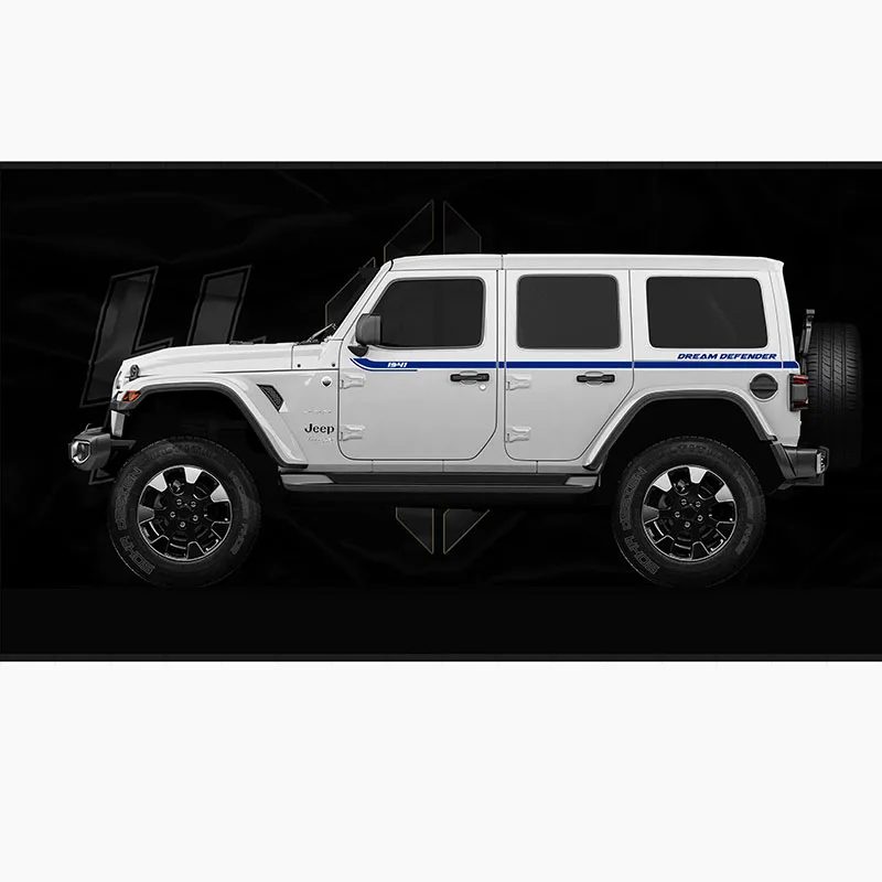 Пара модифицированных 1941 наклеек на дверь и талию для юбки виниловые графические