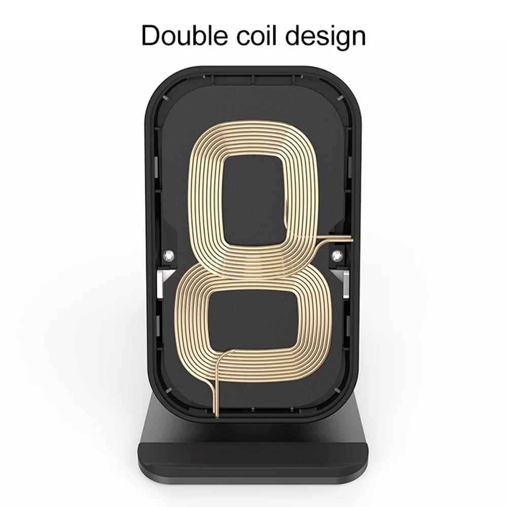 Беспроводное зарядное устройство KISSCASE Qi для iPhone 11 Pro XS Max 10 Вт держатель быстрой