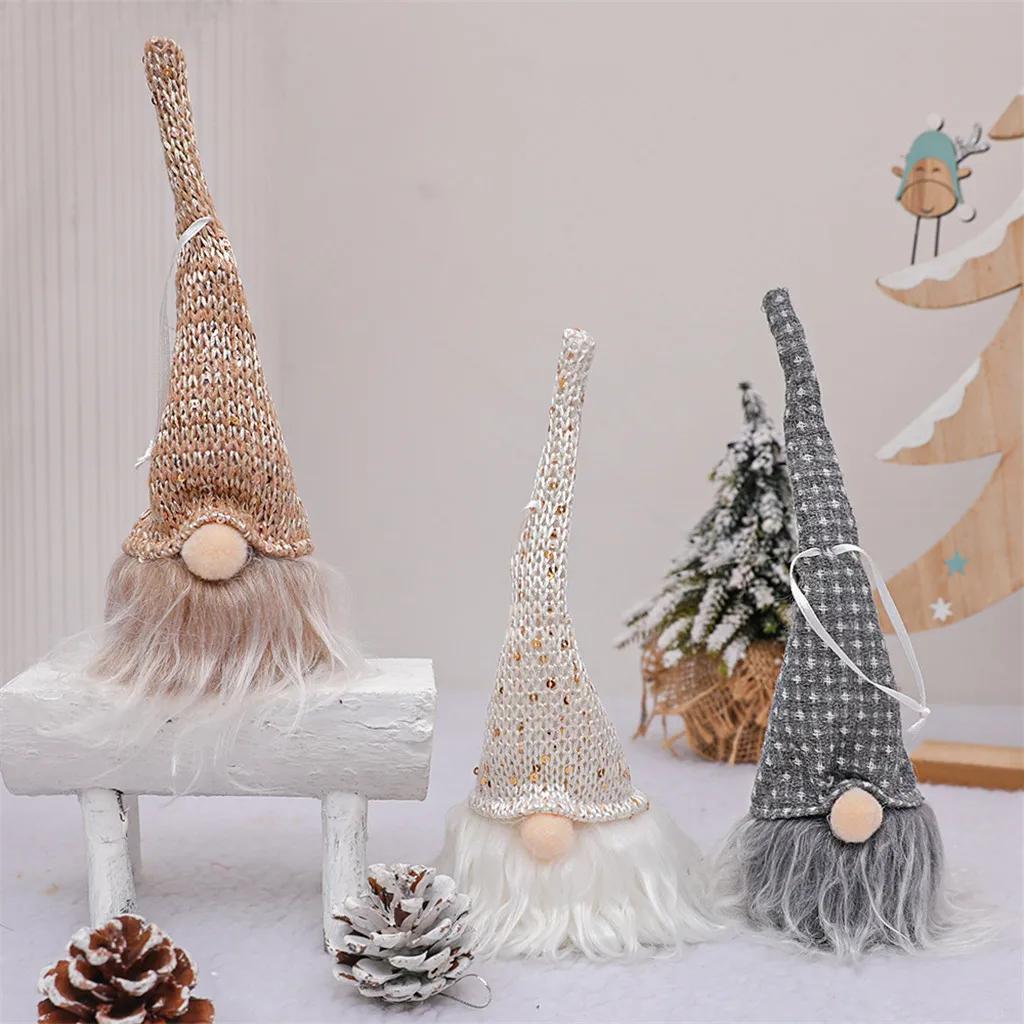 Рождественское освещение Gnome кукольная подвеска Санта Плюшевая Кукла