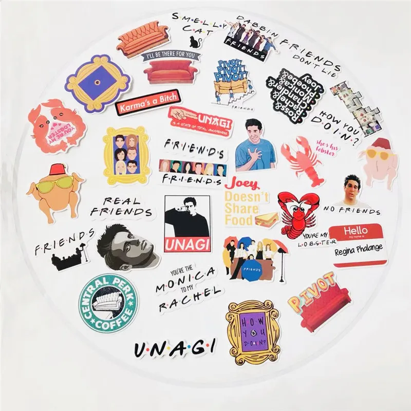 Стикер для ТВ сериала Friends стикер шоу подходит ноутбука велосипеда багажа