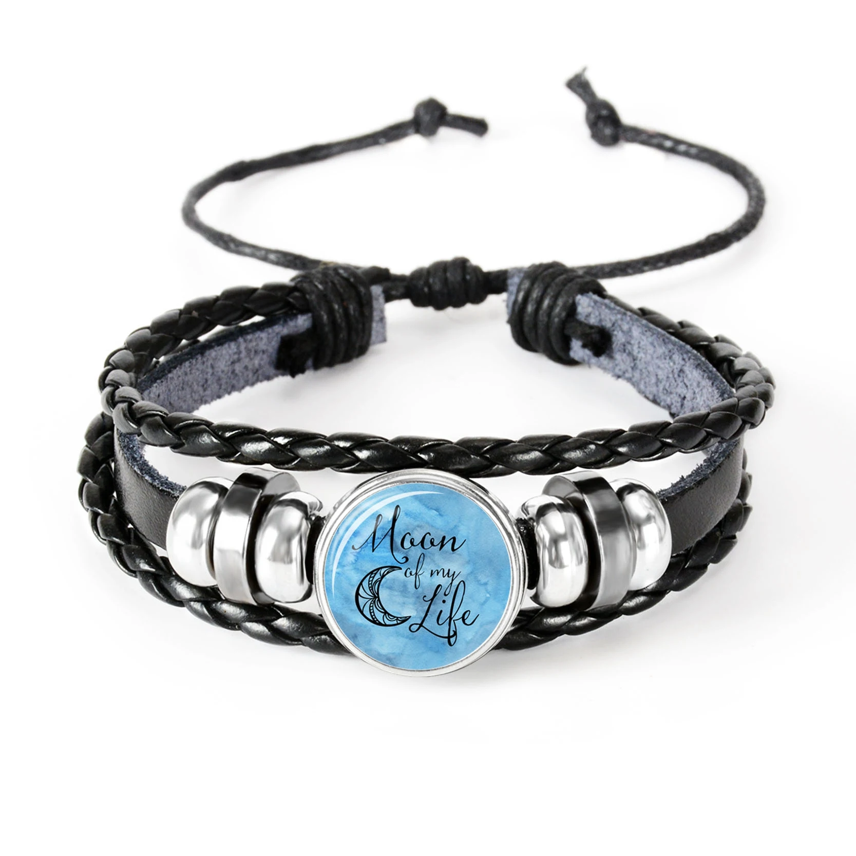 Быть сильной цитатой модный стеклянный купольный кабошон кожаные браслеты