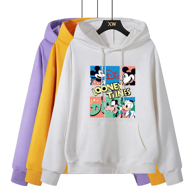 

Disney 2021 Mickey Mouse Donald Duck sweater autumn hoodie autumn winter long sleeve cartoon wild loose Harajuku top