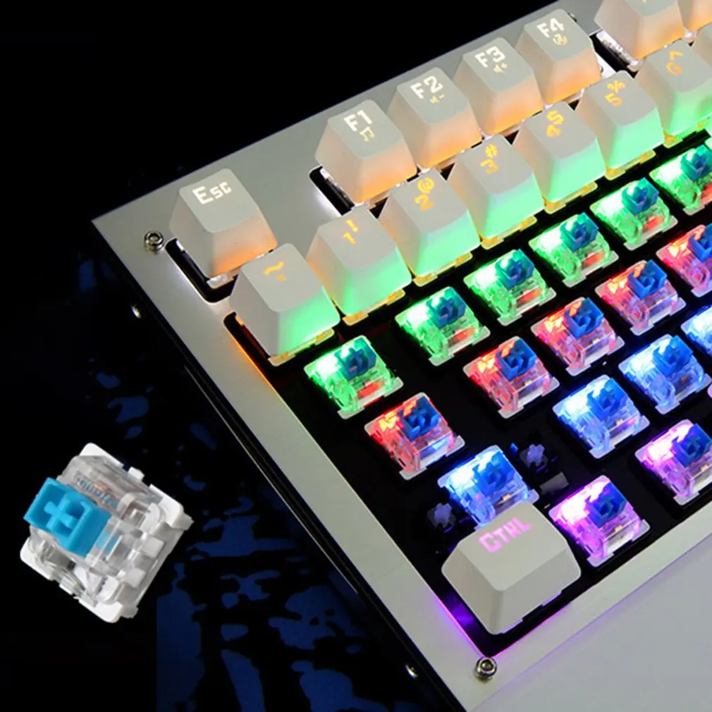 

Mechanical Gaming Keyboard 87 Keys Blue Switch Illuminate Backlight Anti-ghosting LED Keyboard Wrist Pro Gamer Keyboard