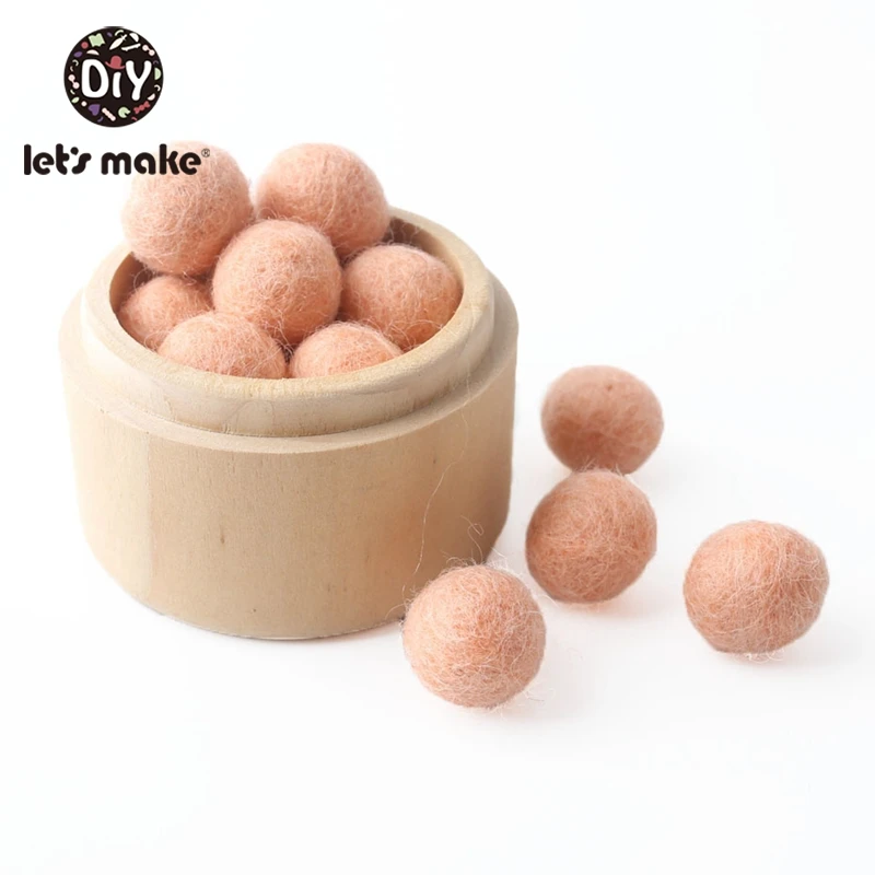 Blush 120 шт 20 мм шарик из шерстяного войлока помпоны шарики DIY домашний декор для детской комнаты Висячие зеленые розовые белые лаймовые фиолетовые фетровые шары - Цвет: Blush