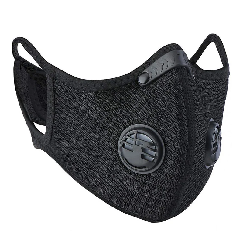 Маска для велоспорта против пыли маска лица с фильтром из активированного угля