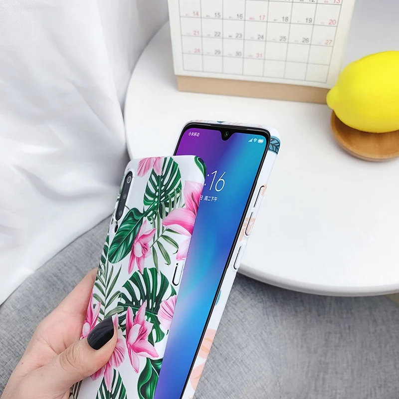 YBD чехол из поликарбоната с цветами для Red mi Note 7 pro Funda Coque мягкий ТПУ Xiaomi 9 8 note |