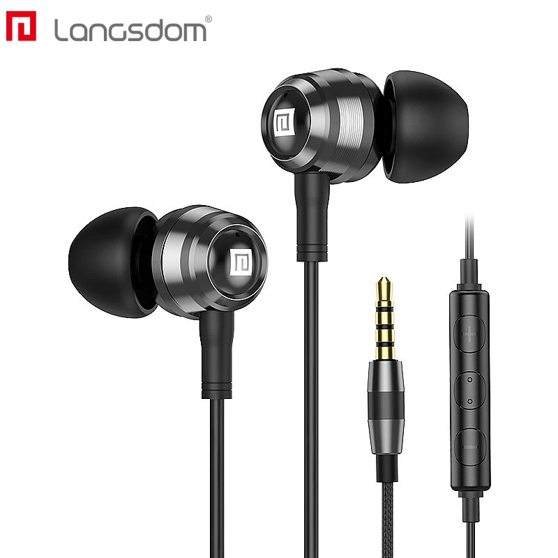 Langsdom Hifi наушники гибридные в ухо баланс арматура с динамическим 1BA + 1DD гарнитура