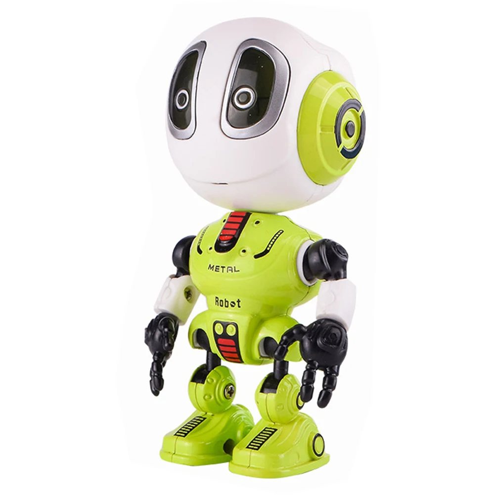 Робот игрушка Детский развивающий светодиодный глаза модель орнамент звук