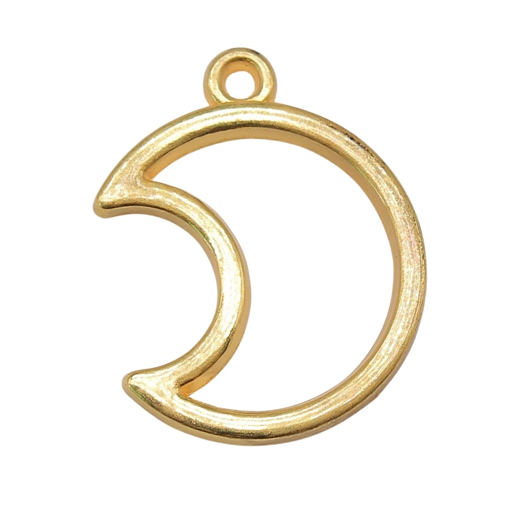 

120pcs 21x26mm Crescent Moon Charms Wholesale For Jewelry Making Accessories For Jewelry Making