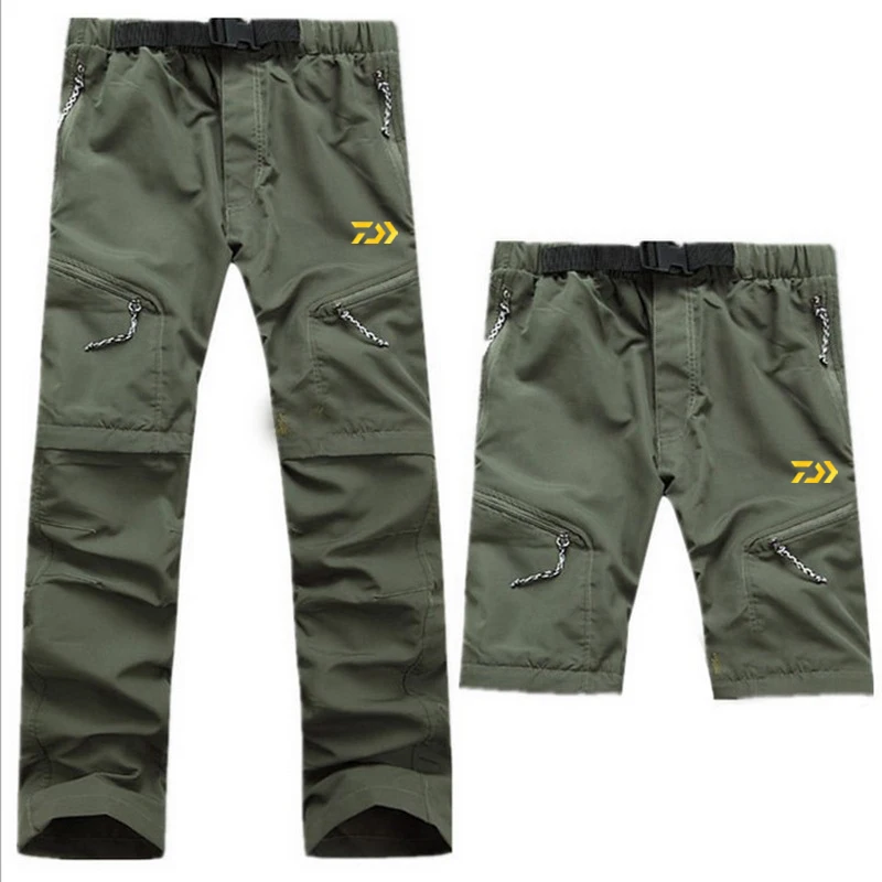 

Daiwa Fishing Short Pants Outdoor Sports Removable Breathable Fishing Shorts Quick Dry Durable Elastic Waist Short Pants for Man